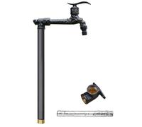 Outdoor Vertical Garden Water Column, Antifreeze Hydrant with Brass Faucet, 80cm/31in Black Water Dispenser for Gardens, Patios, and Balconies
