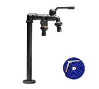 Outdoor Vertical Garden Water Column with Antifreeze Faucet, Retro Standing Yard Hydrant for Garden Decoration (42Cm/17In)