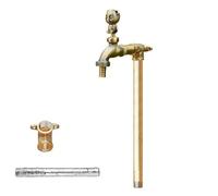 Outdoor Vertical Water Column - 39in Antifreeze Garden Faucet, Durable Brass Material for Efficient Garden Irrigation and Washing (Gold Finish)