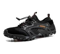Outdoor Wading Shoes Quick-Dry Breathable Aqua Shoes Outdoor Beach Five Finger Swimming Hiking Wading Sneakers(Black2,42)