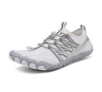 Outdoor Wading Shoes Quick Drying Water Shoes Barefoot Water Shoes Non-Slip Beach Slippers Summer Sports Sneakers(White,36)