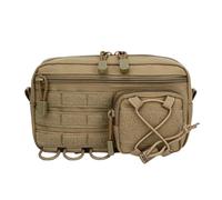 Outdoor Waist Bag - Waterproof Hiking Pack Hiking Bag | Practical Design Bag With Zipper With Multiple Compartments, Pack Messenger, b, riferimento alla descrizione, Refer to description