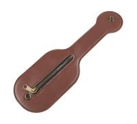 Outdoor Waist Pack, PU for Hiking Camping, Compact Lightweight Coin Purse with Belt Loop, 7.8x25.4cm Travel-Friendly Storage Bag for Daily Carry(Dark Red)