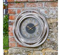 Outdoor Wall Clock Sundial Weatherproof Quartz 55cm - Smart Garden Decor