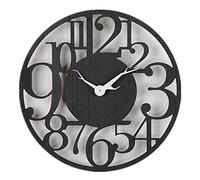 Outdoor Wall Clock Weatherproof, 40cm Garden Wall Clocks Outdoor Mute Outside Clocks for Garden, Big Number Modern Simplicity European Style Abstract, Suitable for Garden Decoration A
