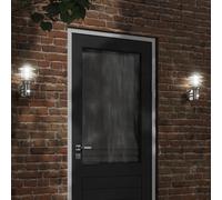 Outdoor Wall Light 15.5x15.5x28cm Silver Stainless Steel PC PIR Motion Sensor 2x