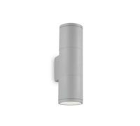 Ideal Lux Gun 2 Light Up & Down Small Outdoor Wall Fitting in Grey Finish