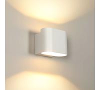 Outdoor wall light 350°rotatable waterproof warm light Goeco White One Size
