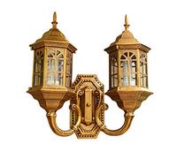 Outdoor Wall Light European Double Head Wall Lamp Villa Balcony Garden Light Vintage Retro Lantern Sconces Waterproof Aisle Stair Light