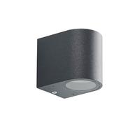 Outdoor Wall Light 'Fijona' dimmable (Modern) in Black Made of Aluminium (1 Light Source, GU10) from ELC | Wall lamp for Exterior/Interior Walls, House, Terrace und Balcony