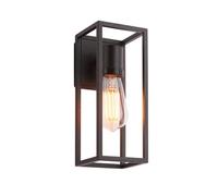 Outdoor Wall Light Ip44 Textured Black 10W Led E27 Dimmable Living Room