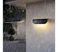 Outdoor Wall Light LED Modern IP65 Waterproof Sconce Black White Iron ing Creative Irregular Design Decorative for Indoor/Courtyard Terrace Bathroom (Neutral,Black)