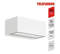 TELEFUNKEN White 12W LED Outdoor Wall Light Telefunken White