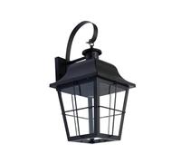 Outdoor Wall Light 'Mertollio' dimmable (Vintage, Antique) in Black Made of Metal (1 Light Source, E27) from Lindby | Wall lamp for Exterior/Interior Walls, House, Terrace und Balcony