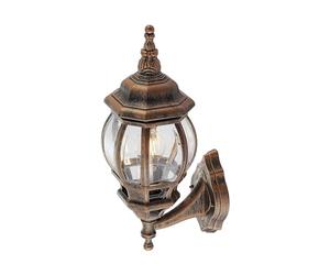 Outdoor Wall Light 'Nadesha' dimmable (Antique, Vintage) in Gold (1 Light Source, E27) from Lindby | Wall lamp for Exterior/Interior Walls, House, Terrace und Balcony