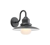 Outdoor Wall Light 'Roisin' dimmable (Antique, Vintage) in Silver Made of Metal (1 Light Source, E27) from Lindby | Wall lamp for Exterior/Interior Walls, House, Terrace und Balcony