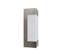 Outdoor Wall Light 'Severina' (Modern) in Silver Made of Stainless Steel (1 Light Source,) from Lindby | Wall lamp for Exterior/Interior Walls, House, Terrace und Balcony