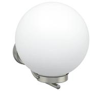 Outdoor Wall Light Silver Stainless Steel and Plastic Sconce Lighting vidaXL