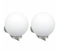 Outdoor Wall Light Silver Stainless Steel and Plastic Sconce Lighting vidaXL