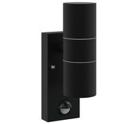 Outdoor Wall Light Stainless Steel and Glass Modern Fixture Garage Lamp vidaXL