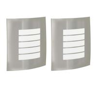 Outdoor Wall Light Stainless Steel and Plastic Modern Sconce Garage vidaXL