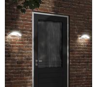 Outdoor Wall Light White 27.5x7x10cm Die-cast Aluminium PC 2pcs IP54 3000K LEDs