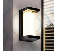 Outdoor Wall Light with Motion Sensor IP65 Waterproof LED Wall Light Vertical Frame Exterior Wall Sconce for Garden Porch Garage Corridor Outside Wall Lamp Lighting Fixtures (White Light 30W,26CM)