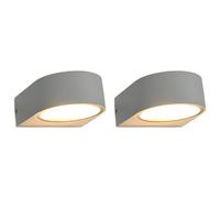 Outdoor Wall Lights 2 pcs 11 W White Round