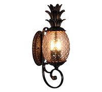 Outdoor Wall Lights European Style Pineapple Wall Lamp, Retro Crystal Glass Wall Sconce, Outdoor Waterproof Wall Mount Lamp, Exterior Light Fixtures for Porch, Garage, Front Doo Villa Garden Balcony