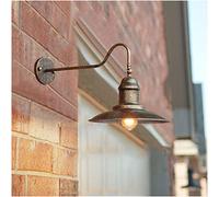 Outdoor Wall Lights Wall Mounted Gooseneck Vintage Industrial Outside Wall Light Waterproof Adjustable Metal Wall Sconces Lamp for Porch Farmhouse Garage Entrance Patio and Doorway,Bronze