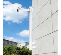 Outdoor Wall Mount Bracket for Security Camera - Weatherproof Metal Surveillance Pole with Extension Arm and Screws