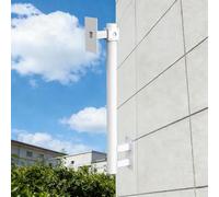 Outdoor Wall Mount Bracket for Security Camera - Weatherproof Metal Surveillance Pole with Extension Arm and Screws