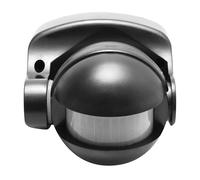 Outdoor Wall Mounted 180 Degree 10m Range Adjustable PIR Motion Security Sensor IP44 Waterproof Proof Ceiling Mount (Black)
