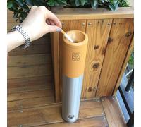 Outdoor Wall Mounted Ashtray - 2L Capacity Cigarette Butt Holder for Hotels, Restaurants, Tourist Areas, Shopping Malls