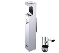 Outdoor Wall Mounted Ashtray, Commercial Butt Receptacles, Floor Standing Cigarette Butt Bin Outside - Stainless Steel External Ash Smoking Trays - Heavy Duty Commercial Ashtrays for Pub