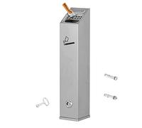 Outdoor Wall Mounted Ashtray, Commercial Butt Receptacles, Floor Standing Cigarette Butt Bin Outside - Stainless Steel External Ash Smoking Trays - Heavy Duty Commercial Ashtrays for Pub