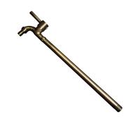 Outdoor Wall-Mounted Cold Water Tap with Single Handle & Mesh Cap 18cm Bronze Stainless Steel - Perfect for Garden Pool & Hose Use Durable & Stylish Design