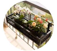 Outdoor Wall-Mounted Hanging Flower Shelf for Balcony & Window - Planter Rack for Succulents & Potted Plants Perfect Home Garden Decor (100x30x12cm)