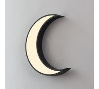 Outdoor Wall Personality Moon Pattern Creativity Wall Lamps 35cm Warm Light LED10W Energy Saving Wall White Glass Lampshade,Chandelier Lamp
