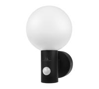 Outdoor Wall Sconce LED Light Garden Lamp Motion Sensor PIR IP65 Round Sphere HQ [EEK: F]