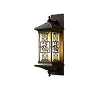 Outdoor Wall Sconce Led Waterproof Wall Light Fixture Light Creative Antique Lantern E27 Wall Mount Sconces Waterproof Ip54 with Glass Shade for Balcony Villa Farmhouse Porch