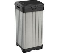 Outdoor Waste Bin 125L Gray 41 x 41 x 87.4 cm Garden Rockford Keter