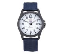 Outdoor Watches Wrist Stainless Sports Mens Analog Date Men's Watch (Blue, One Size)