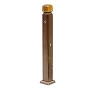 Outdoor Water Column 110cm UV-Resistant Aluminum Garden Faucet with Hose Holder Vertical Weatherproof Water Feature for Your Patio or Yard
