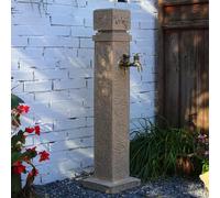 Outdoor Water Column Garden Water Tap with Double Faucet, Yard Hydrant for Irrigation Washing(60cm/23.6in)