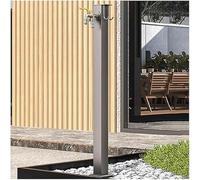 Outdoor Water Column Hose Stand with Double Faucet Antifreeze Tap Vertical Garden Hydrant