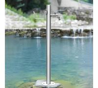 Outdoor Water Column Self Supporting Garden Tap Stand 33.9 in High Ideal for Car Washing and Garden Irrigation and Easy to Install.
