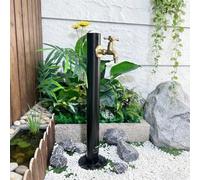 Outdoor Water Column Stainless Steel Yard Hydrant Frost Free Hydrant for Garden Freestanding Water Spigot with Heavy Duty Hook and Faucet