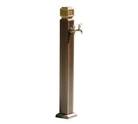 Outdoor Water Column UV-Resistant 110cm Aluminum Garden Faucet with Hose Holder Vertical Waterproof Design for Backyard Fountain and Garden Use