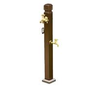 Outdoor Water Column with Double Faucet, 37.4in Freeze-Proof Vertical Garden Water Column, Courtyard Irrigation Hydrant for Garden Use